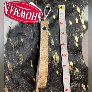 Real Cowhide Keychain Wristlet
